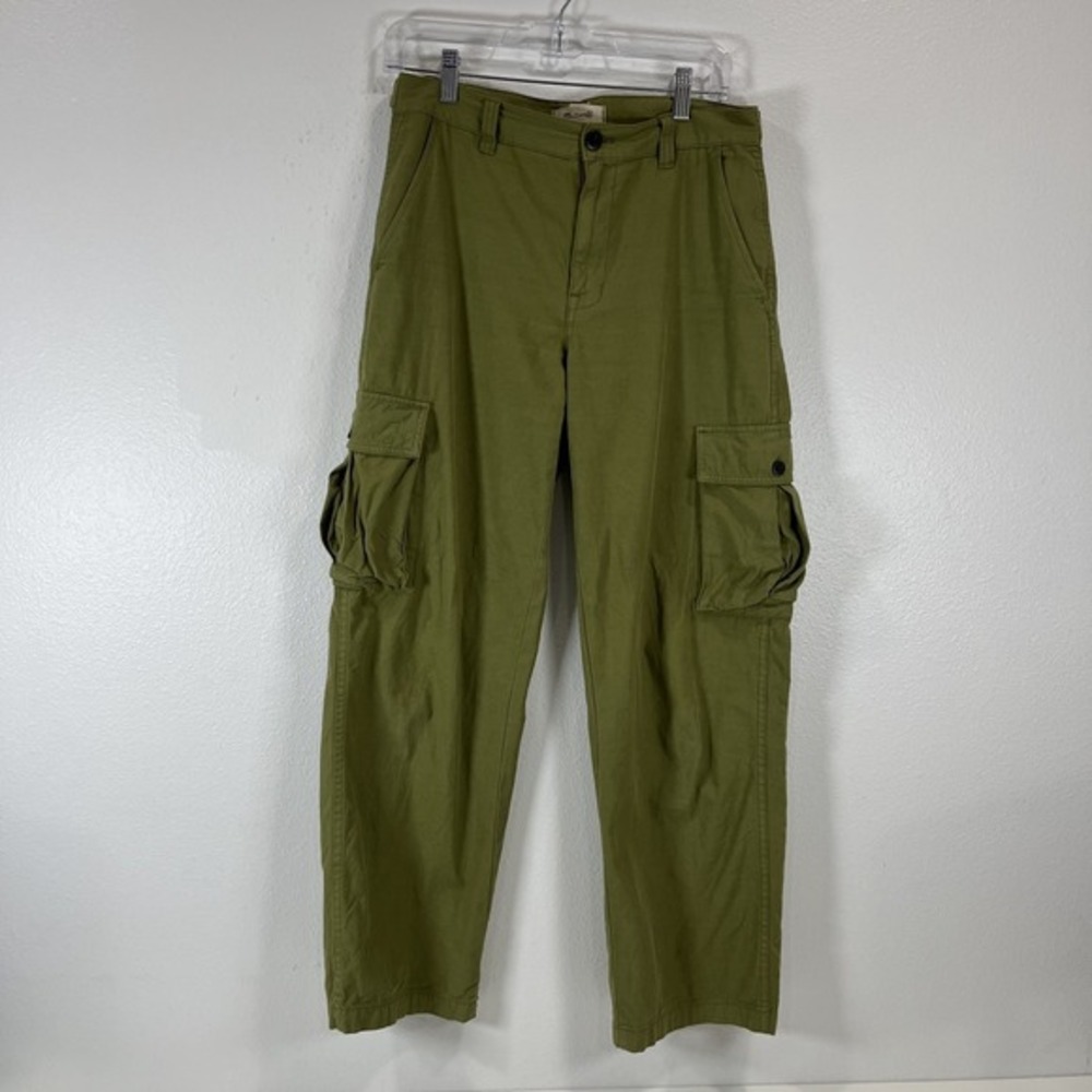 MADEWELL Green Military Cargo Skate Wide Leg Pants Women's Size 26 Casual